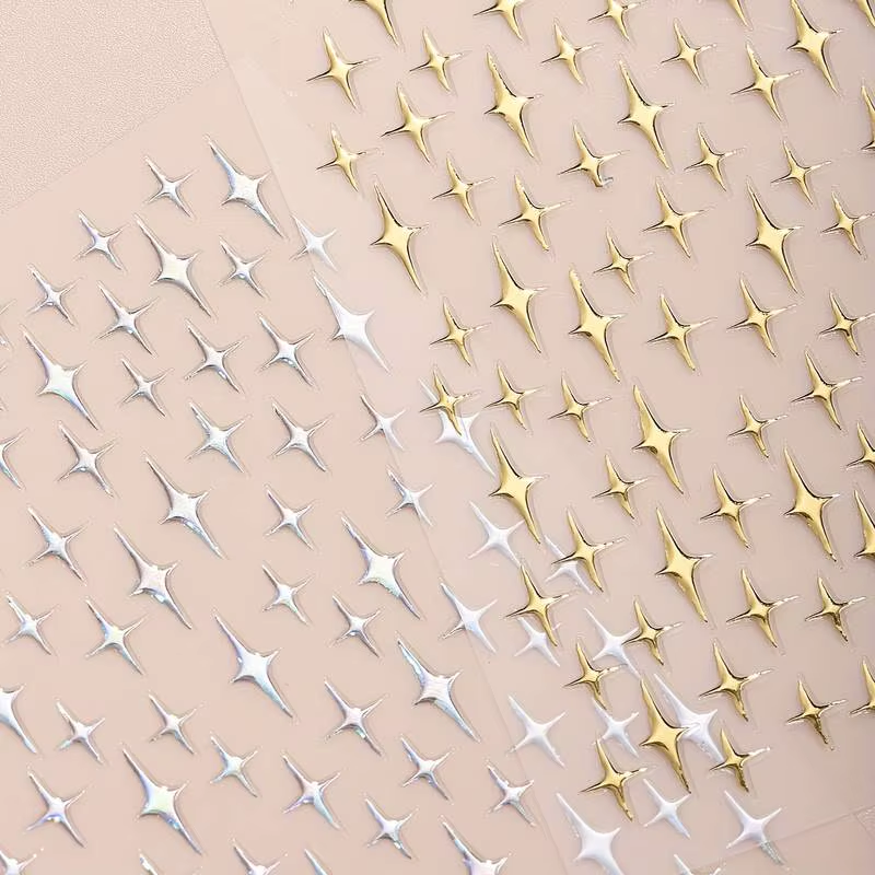 Gold Shooting Star Stickers