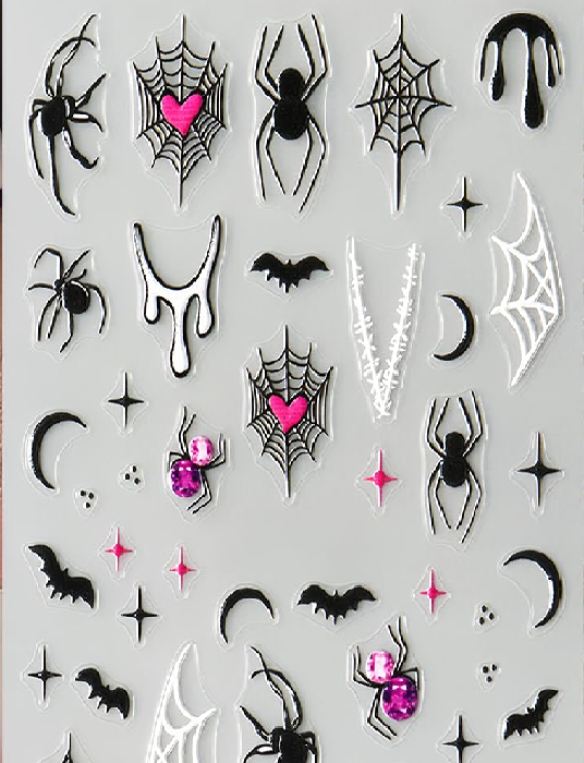 Halloween Nail Stickers (Pink)